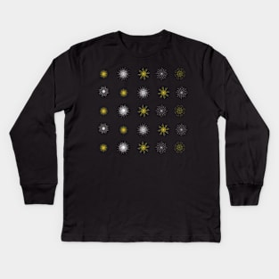 Snow flake pattern Kids Long Sleeve T-Shirt